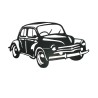 Renault 4CV (45 x 27,5 cm)