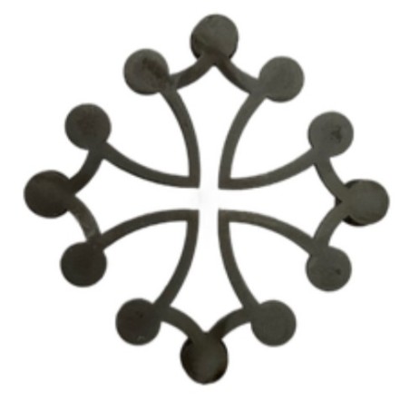 Dessous de plat : Croix Occitane (10 x 10 cm)