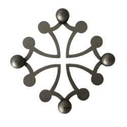 Dessous de plat : Croix Occitane (10 x 10 cm)