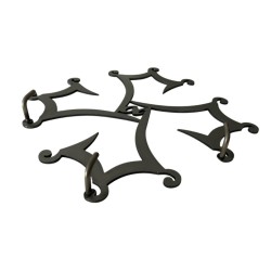 Porte-Clefs Mural : Croix Occitane Design (30 x 30 cm)