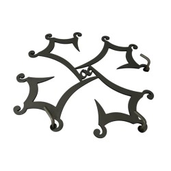 Porte-Clefs Mural : Croix Occitane Design (30 x 30 cm)