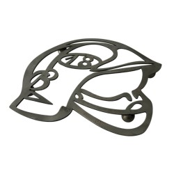 Dessous de plat : Casque Pompier Vide (30 x 30 cm)