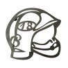 Dessous de plat : Casque Pompier Vide (30 x 30 cm)