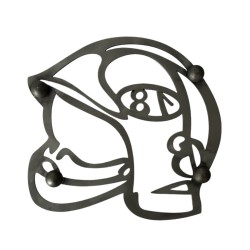 Dessous de plat : Casque Pompier Vide (30 x 30 cm)