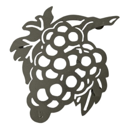 Dessous de plat : Grappe de raisin (15 x 18,5 cm)