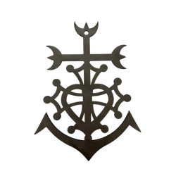 Croix Camarguaise + Occitane (15 x 19,5 cm)